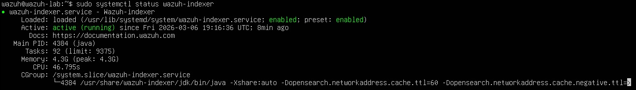 wazuh indexer enabled